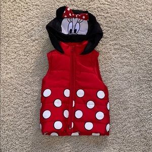 Disney Minnie mouse hoodie vest